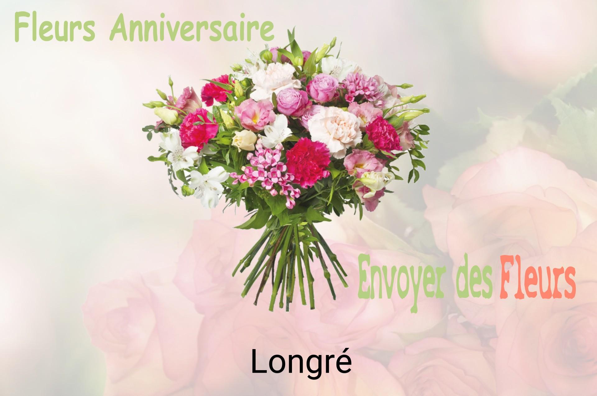 Bouquet de fleurs d’anniversaire livré à Longré