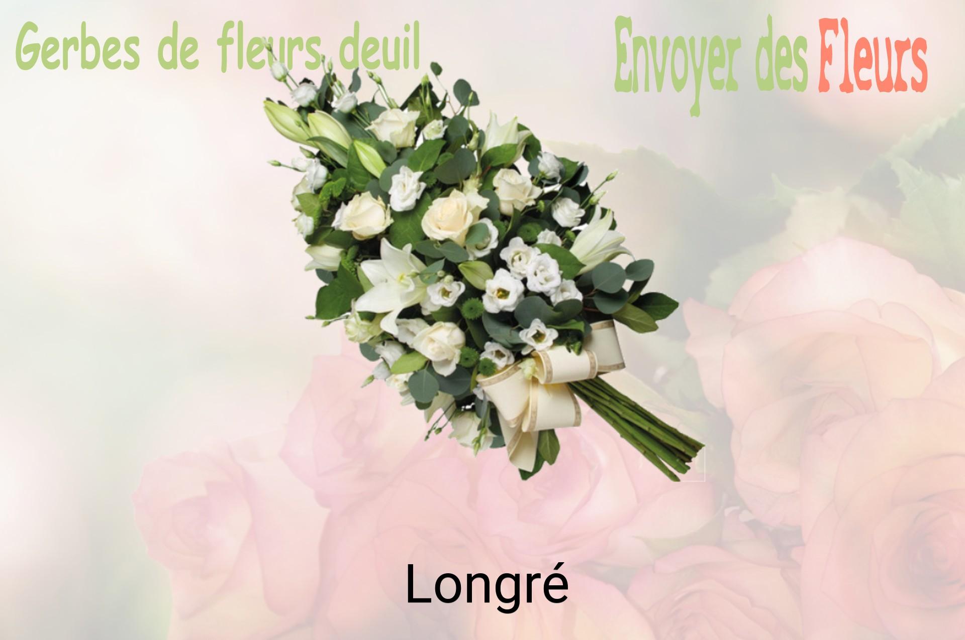 Gerbe de fleurs de deuil livrée à Longré